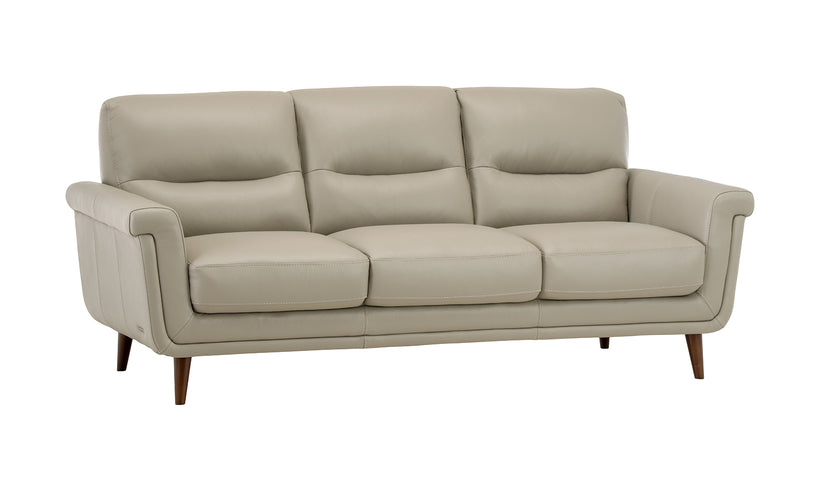 Beige sofa on a white background